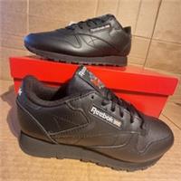 Reebok Women's Trainers UK5.5 Classic Leather Lace up Casual Work Shoes in Black