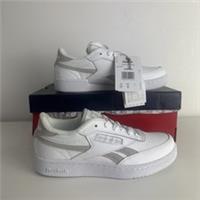 Reebok Club C Revenge Size UK 3 Women's White/ Brown Sneakers Trainers BNIB