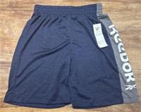 REEBOK Boys Sport Shorts Size 10-11 Years Navy Blue/ Grey - 10-11 Years Regular