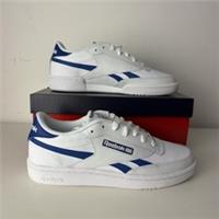 BNWB Girls Ladies Reebok Club C Revenge White / Blue Trainers Size UK 5.5