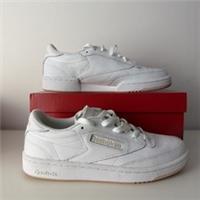 Rebook Classic Club C 85 Womens | UK Size 5 - White White Peach