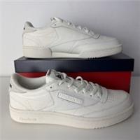 Reebok Club C 85 Tennis Unisex Trainer Chalk/Black (UK 10) Brand New