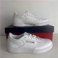 Reebok Club C Size UK 3 Women's White/ Sheer Grey Sneakers Trainers BNIB