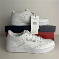 Reebok Classic Club C White / Sheer Grey Trainers Women's Size 3 Brand New