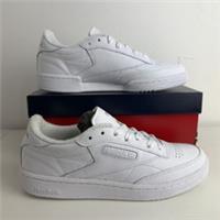 Women's Reebok Club C 85 Athletic Shoes White Light Grey Size UK 6 New