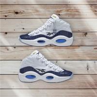 Reebok X Panini Question Mid Allen Iverson White Blue Tiger Prizm Unisex Uk 5