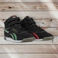 Reebok Freestyle Hi-Top Trainers Sneakers Human Rights Now! Uk 5 USA 7.5 HQ4141
