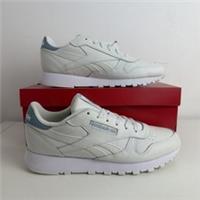 Authentic Reebok Classic Leather ( Women Size: UK 6.5 EUR 40) Grey / Blue