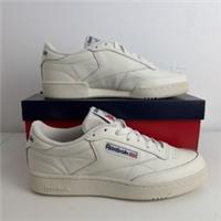 Reebok Club C 85 Tennis Unisex Trainer Chalk/Blue (UK 7) Brand New