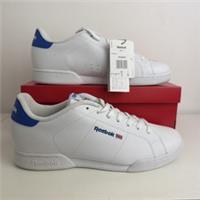 Reebok NPC II Trainers Mens Size 11 Leather White/Blue New