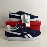 New - Mens Reebok Court Retro Tennis Trainers - Size 9 - Navy/White