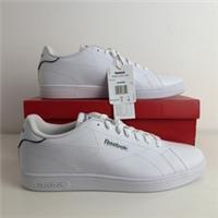 Reebok Court Clean Sneaker|Unisex ~Uk Size 11 White Navy~Brand New With Box