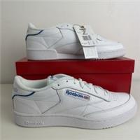 Reebok Club C 85 White/Blue Low Top Lace Up Trainers UK 8 EU 42 100229991