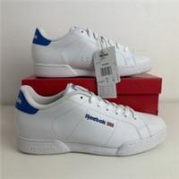 Reebok NPC II Trainers Mens Size 7 Leather White/Blue New