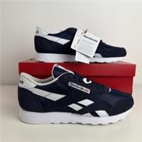Reebok Classic Nylon Mens Shoes Trainers UK Size 8 100009276 Navy