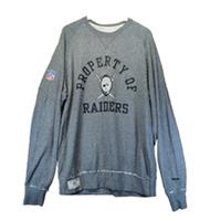Reebok Las Vegas Raiders NFL XL Sweatshirt Jumper Grey US Size Large Men NWOT - XL Regular
