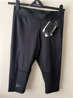 Reebok Leggings Size M 12 New Black Cropped Stretch - M Regular