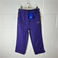 Vintage Reebok Joggers Womens W26 Purple Fleece Sherpa 90s Deadstock Retro - 26 Regular
