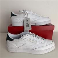 Reebok Club C 85 Men's Shoes White/Green/Grey 100209023 UK 8.5