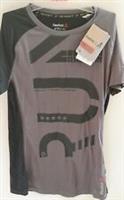 REEBOK LADIES ASH GREY ACTIVECHILL RUNNING TEE SHIRT SHORT SLEEVED 8-10 BNWT - S Regular