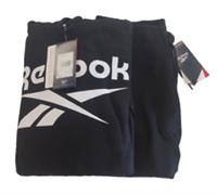 Reebok Mens Vector Tracksuit Black SMALL. White Shelf.