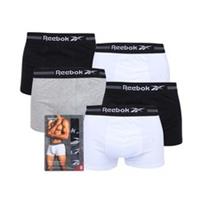 Men's Reebok 5 Pack of Sports Trunks in Black - S Regular