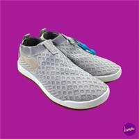 REEBOK Ever Road DMX Slip On Trainers, Lightweight Knit Sock Shoes, Grey, UK 3.5