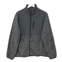 Reebok Grey Full Zip Fleece Jacket Size M - M Regular