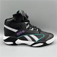 Reebok Shaq Attaq Blacktop Pump HR0501 Black Mens Uk 10 Trainers Shoes Sneakers