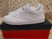 Reebok Classic Club C White / White / Grey Trainers Women's Size 7uk Brand New