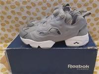 Reebok Instapump Fury OG Flat Grey / White Trainers Mens / Boy's Size 3uk Rare