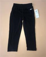 Reebok Black Leggings Juniors Girls Black Size UK 5-6 Years
