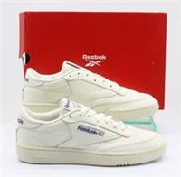 REEBOK CLUB C 85 UNISEX TRAINER UK 6 EU 39 OFF WHITE CREAM LEATHER RRP &pound;87 AD