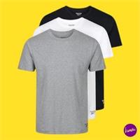 REEBOK Men's T-Shirts, Set of 3, Cotton Blend, Multi, UK XL | EU XL - XL Regular