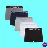 REEBOK Men's Sports Trunks, Set of 5, Multicolour, UK L | EU 54 | US L - L Regular
