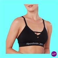REEBOK Women's Maryna Seamless Sports Bra, Black, M, UK 12 | EU 40 | US 8 - M Regular