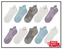 Reebok Ladies Trainer Low Cut Sock 10 Pack One Size (UK 4-8) In 2 Colours New