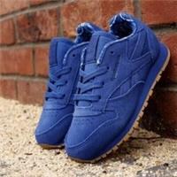 Reebok Infant Classic Leather Trainers Children baby Shoes - Royal Blue