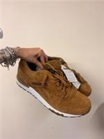 REEBOK GL 6000 Tan Brown Suede Trainers UK 10
