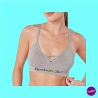 REEBOK Women's Sports Bra, Maryna Seamless, Grey Marl, UK S | EU S | US S - S Regular