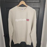 Reebok Classic Union Jack Sweatshirt - Unisex Relaxed Fit Crewneck (M) Medium - M Regular