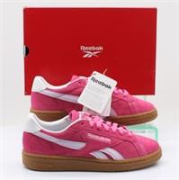 REEBOK CLUB C GROUNDS WOMENS TRAINERS UK 4 EU 37 SUEDE PINK RRP £85 AD