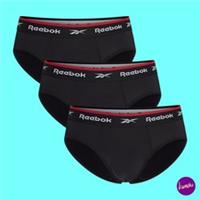 REEBOK Men's Briefs Wiggins Performance Set of 3 Black UK M | EU M | US M - M Regular