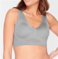 Reebok Womens Amina Bonded Bralette Grey New RRP £24.99