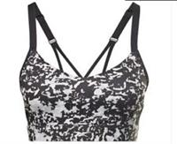 Reebok Womens Lux Bra Mdrn Medium Impact Sports Training Fitness Gym Size 16 - L Regular