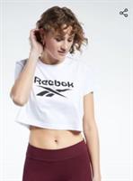 Reebok Classics Crop Top T Shirt Womens White Size UK Size Large New