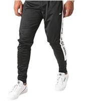 Men's REEBOK Tracksuit Bottoms Black Size S Track Pant Poly Jog Pants Track Pant - S Regular