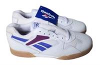 REEBOK Vigor Trainers Womens UK 6 EU 40 Indoor Court White Ultra Violet