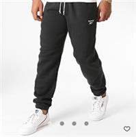 Men's Reebok Joggers Tracksuit Bottoms Track Sweat Jogging Pants Black Uk XL - XL Regular