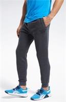 Men's Reebok Joggers Tracksuit Bottoms Track Sweat Jogging Pants - Grey Uk Large - L Regular